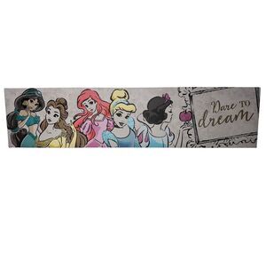 Disney “Dare to Dream” princess 9” x 36” canvas wall art   #M-1939